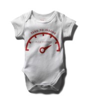 Детское боди Tesla белое