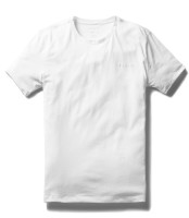 Мужская футболка с вышитой надписью Tesla белая